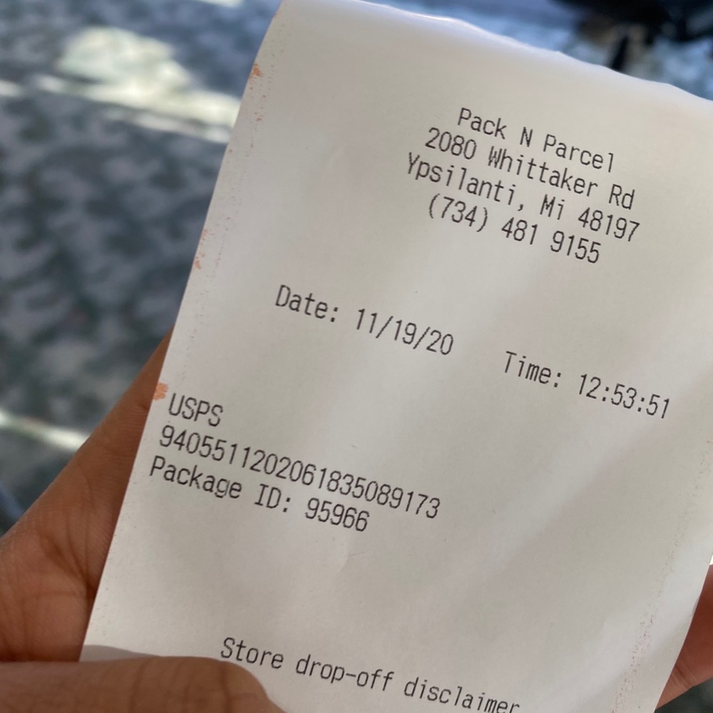 tracking # - Picture 3 of 3